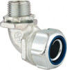 Thomas & Betts 1/2" Trade Liquidtight Conduit Connector Malleable Iron, Noninsulated, Angled Connector, Threaded Connection 5252 - 54058862
