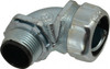 Thomas & Betts 3/4" Trade Liquidtight Conduit Connector Steel, Insulated, Angled Connector, Threaded Connection 5353HT - 57299760