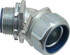 Thomas & Betts 1" Trade Liquidtight Conduit Connector Malleable Iron, Insulated, Angled Connector, Threaded Connection 5344 - 54058615