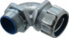 Thomas & Betts 1-1/4" Trade Liquidtight Conduit Connector Malleable Iron, Insulated, Angled Connector, Threaded Connection 5355 - 54058680