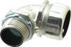 Thomas & Betts 1" Trade Liquidtight Conduit Connector Steel, Insulated, Angled Connector, Threaded Connection 5354HT - 57299778