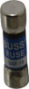 Bussmann 250 VAC, 15 Amp, Fast-Acting General Purpose Fuse Fuse Holder Mount, 1-1/2" OAL, 10 at 125 V kA Rating, 13/32" Diam BAF-15 - 74975384