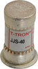 Bussmann 600 VAC, 40 Amp, Fast-Acting General Purpose Fuse Fuse Holder Mount, 1-9/16" OAL, 200 at AC (RMS) kA Rating, 13/16" Diam JJS-40 - 71922181