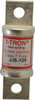 Bussmann 600 VAC, 125 Amp, Fast-Acting General Purpose Fuse Bolt-on Mount, 3-1/4" OAL, 200 at AC (RMS) kA Rating, 7/8" Diam JJS-125 - 71921936