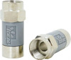 IDEAL Straight, F Type Compression Coaxial Connector Compatible with RG6, Gray Housing 85-068 - 33872789
