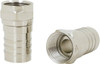 IDEAL Straight, F Type Twist On Coaxial Connector Compatible with RG59, Brass Contact, Brass Body 85-035 - 67662338