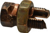 Thomas & Betts 6 to 2 AWG, Copper Wire Compatible, Copper Alloy, Hex Split Bolt Connector 1-1/4" OAL, 19/32" Head Width, 25/32" Base Width 2H - 54057559