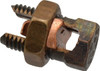 Thomas & Betts 6 to 2 AWG, Copper Wire Compatible, Copper Alloy, Hex Split Bolt Connector 1-11/32" OAL, 11/16" Head Width, 7/8" Base Width 1H - 54057567