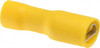 Thomas & Betts 12 to 10 AWG Fully Insulated Female Wire Disconnect 1/4" Tab, Yellow, RoHS Compliant, UL 94 V-0 TVF10-250FD-XV - 68887090
