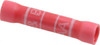 Thomas & Betts 22 to 18 AWG Compatible, Vinyl Fully Insulated, Crimp-On Butt Splice Terminal 2 Wire Entries, Copper Contacts, Tin Contact Plating, 1.13" OAL, Red 2RA18X - 54063235