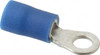 IDEAL 16-14 AWG Partially Insulated Crimp Connection Circular Ring Terminal #6 Stud, 0.764" OAL x 0.394" Wide, Tin Plated Brass Contact 83-2221 - 02651487