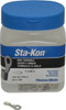 Thomas & Betts 22-16 AWG Noninsulated Crimp Connection D Shaped Ring Terminal #4 Stud, 3/4" OAL x 0.31" Wide, Tin Plated Copper Contact A18-4 - 54064951