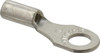 Thomas & Betts 22-16 AWG Noninsulated Crimp Connection D Shaped Ring Terminal #6 Stud, 0.72" OAL x 1/4" Wide, Tin Plated Copper Contact A18-6 - 54064944