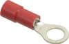 Thomas & Betts 22-16 AWG Partially Insulated Crimp Connection Circular Ring Terminal #10 Stud, 0.858" OAL x 0.315" Wide, Tin Plated Copper Contact TV18-10R-XV - 68886621