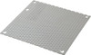 Cooper B-Line 6-1/4" OAW x 6-1/4" OAH Powder Coat Finish Electrical Enclosure Perforated Panel 8" x 8" Box, 16 Gauge Steel, Use with 884-1/886-1 11698929 - 82608860