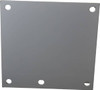 Cooper B-Line 4-1/4" OAW x 4-1/4" OAH Powder Coat Finish Electrical Enclosure Nonperforated Panel 6" x 6" Box, 14 Gauge Steel, Use with 664 RHC/664-1 78205137719 - 64050404