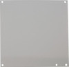nVent HOFFMAN 8-7/8" OAW x 8-7/8" OAH Powder Coat Finish Electrical Enclosure Junction Box Panel 10" x 10" Box, 14 Gauge Steel, Use with A10106PHC/A10106PHCW A10P10 - 68601533