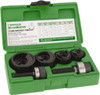 Greenlee 11 Piece, 1" Punch Hole Diam, Manual Knockout Set Round Punch, 10 Gage Mild Steel 7235BB - 60060100