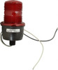Federal Signal 120 VAC, 4X NEMA Rated, Strobe Tube, Red, Low Profile Mini Strobe Light 65 to 95 Flashes per min, 1/2 Inch Pipe, 3-1/8 Inch Diameter, 5.8 Inch High, IP66 Ingress Rating, Pipe Mount LP3M-120R - 62140363