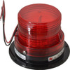 Federal Signal 12 to 48 VDC, 4X NEMA Rated, Strobe Tube, Red, Low Profile Mini Strobe Light 65-95 Flashes per min, 5 Inch Diameter, 3-5/8 Inch High, IP65 Ingress Rating, Surface Mount LP6-012-048R - 62140462