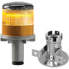 TAPCO Strobe & Flashing Lights, Light Type: Strobe, Lens Color: Amber, Lamp Type: LED, Mounting Type: Bracket Mount, NEMA Rating: 4X, Voltage: Solar Powered 3337-00002 - 61263315