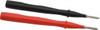 Fluke Black/Red Electrical Test Equipment Probe Use with Fluke 175, 177, 179 True RMS Digital Multimeters, Fluke 345 Powers Quality Clamp Meters, Fluke 373 True RMS AC Clamp Meters, Fluke 374 FC True-rms AC/DC Clamp Meters TP1 - 00070185