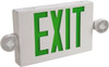 Cooper Lighting 1 & 2 Face Ceiling End & Wall Mount LED Combination Exit Signs 2 Heads, 59mm Wide x 8-1/4" High x 16-9/16" Long, Sealed Nickel Cadmium Battery, Thermoplastic Housing APC7G - 92428887