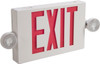 Cooper Lighting 1 & 2 Face Ceiling End & Wall Mount LED Combination Exit Signs 2 Heads, 59mm Wide x 8-1/4" High x 16-9/16" Long, Sealed Nickel Cadmium Battery, Thermoplastic Housing APCH7R - 92470665