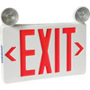 PRO-SOURCE 1 & 2 Face Universal Mount LED Combination Exit Signs 2 Heads, 11-13/16" High, Nickel Cadmium Battery, ABS Housing GKD-280R - 16637944