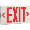 PRO-SOURCE Illuminated Exit Signs, Number of Faces: 2, Letter Color: Red, Housing Material: ABS, Housing Color: White, Mounting Type: Universal Mount, Lamp Type: LED GX-200NR - 16637886
