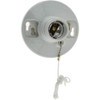Legrand Pass & Seymour 2 Pin, 250 VAC, 250 Watt, Medium Base, Pull Chain Lamp Holder Incandescent, Screw Mounted 282 - 57271561