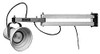 Made in USA 24 Inch, Pivot Friction, Wall Mounted, Incandescent, Yellow, Dock Light 100 Watt, 220/240 Volt, Nonmagnifying DL-24 - 09799008