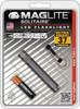 MAGLITE Clear LED Bulb, 47 Lumens, Mini Flashlight Gray Aluminum Body, 1 AAA Alkaline Battery Included SJ3A096 - 60384468