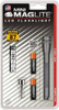 MAGLITE Clear LED Bulb, 111 Lumens, Mini Flashlight Gray Aluminum Body, 2 AAA Alkaline Batteries Included SP32096 - 60384450