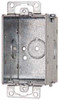Crouse-Hinds 3 x 2 x 2-1/2" Steel Rectangular Switch Box 1 Gang, (5) 1/2" Knockouts TP218 - 06926646