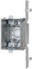 Crouse-Hinds 3 x 2 x 2-1/2" Steel Rectangular Switch Box 1 Gang, (9) 1/2" Knockouts TP185 - 04738654
