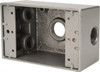 Thomas & Betts 4-1/2 x 2-1/2 x 2" Aluminum Rectangular Weather Resistant Outlet Box 1 Gang, (4) 1/2" Knockouts DIH4-1-LM - 62055983