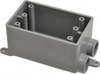 Thomas & Betts 115.3 x 98.4 x 61.5mm PVC Rectangular Weather Resistant Junction Box 1 Gang, (2) 1/2" Knockouts E982DFN - 54090766
