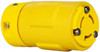 Value Collection 250 VAC, 15 Amp, L6-15 NEMA, Straight, Ungrounded, Industrial Grade Connector 2 Pole, 3 Wire, 1 Phase, Rubber, Yellow 2549 - 73203663