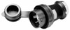 Hubbell Wiring Device-Kellems 120/208 VAC 20A NEMA L21-20P Industrial Twist Lock Plug 4 Poles, 5 Wires, 3 Phase, IP66, Self-Grounding, 0.35 to 1.15" Cord Diam, Black/White HBL2511SW - 73122665