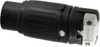 Hubbell Wiring Device-Kellems 250 VDC 600 VAC 50A NonNEMA Industrial Twist Lock Connector 3 Poles, 4 Wires, 1 Phase, IP20, Self-Grounding, 0.83 to 1.25" Cord Diam, Black/White HBL3764C - 67870626