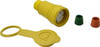 Value Collection 125 VAC 20A NEMA L5-20 Industrial Twist Lock Connector 2 Poles, 3 Wires, 1 Phase, IP67, Ungrounded, Yellow 27W47 - 73203002