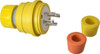 Value Collection 250V 30A NEMA L15-30 Industrial Twist Lock Plug 3 Poles, 4 Wires, IP67, Ungrounded, Yellow 28W75 - 73203325
