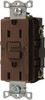 Hubbell Wiring Device-Kellems 1 Phase, 5-15R NEMA, 125 VAC, 15 Amp, GFCI Receptacle 2 Pole, Back and Side Wiring, Commercial Grade GFRST15 - 30306286