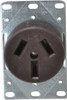 Cooper Wiring Devices 125/250 VAC 50A NEMA 10-50R Specification Grade Brown Straight Blade Single Receptacle 1 Phase, 3 Pole, 3 Wire, Ungrounded, Flush Mount, Corrosion Resistant 32B-BOX - 60512647