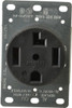 Leviton 125/250 VAC 30A NEMA 14-30R Industrial Grade Black Straight Blade Single Receptacle 1 Phase, 3 Pole, 4 Wire, Self-Grounding, Flush Mount, Corrosion Resistant 278-S00 - 74366386