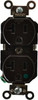 Leviton 125 VAC 20A NEMA 5-20R Hospital Grade Brown Straight Blade Duplex Receptacle 1 Phase, 2 Pole, 3 Wire, Self-Grounding, Flush Mount, Impact Resistant 8300 - 74422965