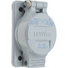 Leviton 250 VAC 15A NEMA 6-15R Industrial Grade Gray Straight Blade Single Receptacle 1 Phase, 2 Pole, 3 Wire LNR96-2 - 32532418