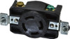 Cooper Wiring Devices 250 VAC, 30 Amp, L15-30R NEMA, Self Grounding Receptacle 3 Poles, 4 Wire, Female End, Black CWL1530R - 09633769