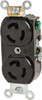Leviton 277 VAC, 15 Amp, L7-15R NEMA, Self Grounding Receptacle 2 Poles, 3 Wire, Female End, Black 4750 - 74366303